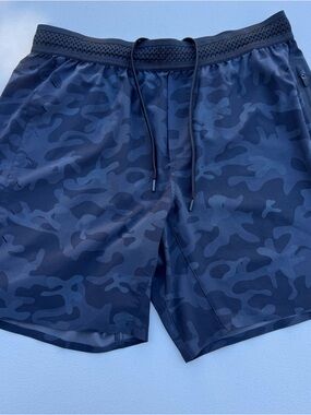 Ten Thousand Men's Navy Black/Grey Camo Athletic Shorts Medium